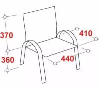 Стул для посетителей Easy Chair 802 VP к/з черный,без подл., хром