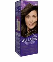 Wella Крем-Краска для волос стойкая Wellaton, 4/0 Тёмный шоколад