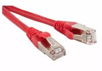 Кабель витая пара патч-корд Hyperline PC-LPM-STP-RJ45-RJ45-C5e-1M-LSZH-RD 1.0m