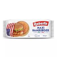 Булочки для гамбургеров Roberto с кунжутом макси, 75 г x 4 шт