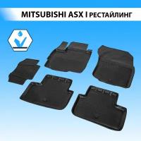 Комплект ковриков в салон RIVAL 14001002 для Mitsubishi ASX 2012-2016 г., 5 шт