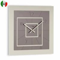 Итальянские настенные часы. Бренд Incantesimo Design. Модель Nexus. Цвет: бежевый/антрацит