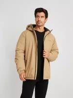 Тёплая куртка с капюшоном на синтепоне, цвет Бежевый, размер L 01412510L174