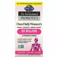 Garden of Life,Dr. Formulated Probiotics, пробиотики, одна таблетка в день для женщин, 30 вегетарианских капсул