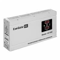 Exegate EX291736RUS Стабилизатор напряжения ExeGate Master AV-500 (500ВА, 140-260В, цифр. индикация вход/вых. напряжения, 220В±8%, КПД 98%, 5 уровней