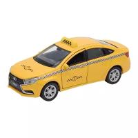 Легковой автомобиль Welly Lada Vesta Такси (43727TI) 1:34, желтый