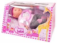 Кукла DIMIAN Bambina Bebe Пупс 40 см, с живой мимикой, со звуковыми эффектами