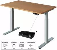 Стол компьютерный регулируемый по высоте Ergostol Optima (120*80), Бук бавария/серебристый