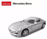 Машина металлическая 1:43 Mercedes SLS, цвет серебрянный 58100S
