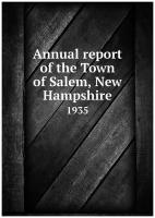 Annual report of the Town of Salem, New Hampshire. 1935