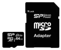 Карта памяти 64Gb - Silicon Power MicroSD Class 10 Elite UHS-I SP064GBSTXBU1V10SP с адаптером SD (Оригинальная!)
