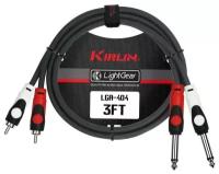 Kirlin LGA-404BK/2M 2X RCA PLUG - 2X 1/4