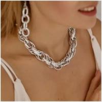 Колье Braccialetti, длина 53 см, серебряный