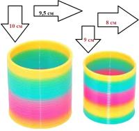 Пружинка радуга 2 шт в наборе Rainbow Spring диаметр 10 см