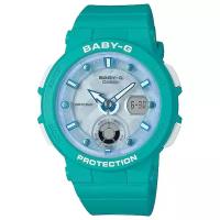 Наручные часы CASIO Baby-G, голубой, зеленый