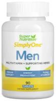 Super Nutrition SimplyOne Men Мультивитамины и поддерживающие травы для мужчин, 90 таблеток