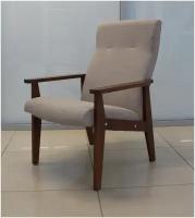 Ретро кресло / кресло релакс / с подлокотниками / дерево / кресло / 61х60х99