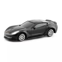 Легковой автомобиль RMZ City Chevrolet Corvette C7, 344033SM 1:64, 7.3 см, матовый черный