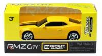 Машинка металлическая Uni-Fortune RMZ City Chevrolet Camaro, без механизмов, желтый, 1 шт