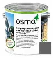 Краска непрозрачная Osmo Landhausfarbe для наружных работ серая (2704) 0,125 л