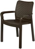 Стул Ingreen Rattan 50.6х58х83.3 см пластик коричневый