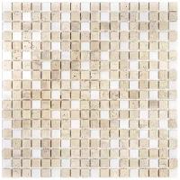 Мозаика из мрамора и травертина 4 мм Natural Mosaic 4MT-11-15T