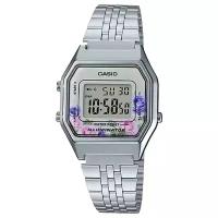Наручные часы CASIO LA-680WA-4C, серебряный, серый