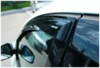 Дефлекторы окон /ветровики/ неломающиеся Voron Glass серия Samurai для Ford Focus 3 (III) 2011-2019 накладные /к-т 4шт/