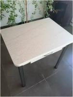 Стол Кухонный Раскладной с ящиком, 80*60*75 см, пластик HPL