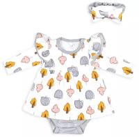 Боди-платье для малышей, Dream Royal, Лес, размер 80