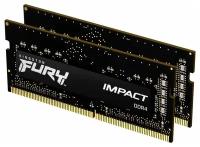 Модуль памяти Kingston Fury Impact DDR4 SO-DIMM 3200MHz PC25600 CL20 - 32Gb KIT (2x16Gb) KF432S20IBK2/32