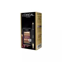 L'Oreal Paris Подарочный набор: мини-палетка теней для век La petite palette, карандаш для глаз Color riche Le smoky 201