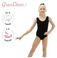 Купальник гимнастический Grace Dance, размер 30, черный