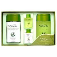 Набор мужской для ухода за кожей с экстрактом оливы 3W Clinic Olive For Man Fresh 2 Items Set (150 мл*2 шт/30 мл*2 шт)