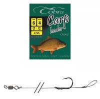 Крючки Cobra CARP KOI, № 02, 2 шт, с поводком 30 см