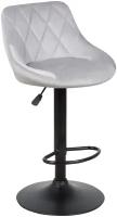 Барный стул Престиж WX-2397 цвет сиденья светло-серый, цвет основания черный