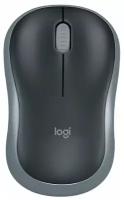 Мышь беспроводная Logitech M185 Swift Grey (USB, оптическая,, 1000dpi) (910-002235)