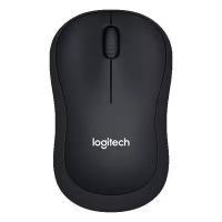 Мышь беспроводная Logitech B220 Silent Black (черная, оптическая, 1000dpi, 2.4 GHz/USB-ресивер, бесшумная)