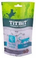 TITBIT Хрустящие подушечки для кошек с мясом утки для чистки зубов, 60 гр 6шт