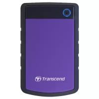 Внешний HDD Transcend StoreJet 25H3 1 TB, черный/фиолетовый