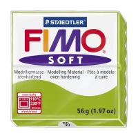 Глина полимерная FIMO Soft запекаемая зеленое яблоко (8020-50), 57 г зеленый 57 г