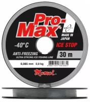 Монофильная леска для рыбалки Momoi Pro-Max Ice Stop 0,085 мм, 0,9 кг, 30 м, прозрачная, Barrier Pack, 1 штука