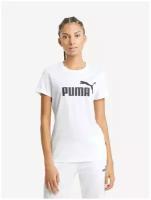 Футболка, PUMA ESS Logo Tee, Женская, размер XS; White