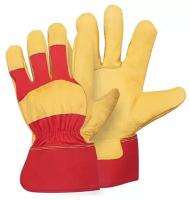 Рабочие перчатки Siberia р. XL комбинированные кожаные из натуральной кожи и спилка 1130-XL