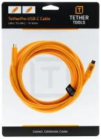 Кабель Tether Tools TetherPro USB-C to USB-C 4.6m Orange (CUC15-ORG)