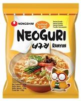 NONGSHIM Лапша быстрого приготовления Neoguri Ramyun со вкусом морепродуктов, 120 г