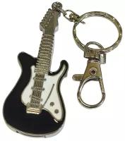 Подарочный USB-накопитель гитара черно-белая сувенирная флешка 32GB