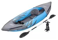 Байдарка Bestway Hydro-Force Surge Elite X1 Kayak 305 см, серый/голубой