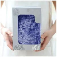 Стабилизированные цветы Гортензии (фиолетовые), коробка