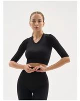 Топ Mademoiselle 9045 Crop top Rib black L/XL